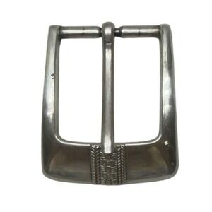 B.S. ©2000 Silver Tone Belt Buckle Fits 1.5" Belt Replacement Buckle Vintage